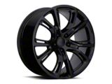 Spyder Monkey Gloss Black Wheel; Rear Only; 20x10; 50mm Offset (99-04 Jeep Grand Cherokee WJ)