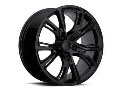 Spyder Monkey Gloss Black Wheel; 20x10; 50mm Offset (99-04 Jeep Grand Cherokee WJ)