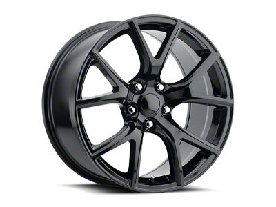 Trackhawk Replica Gloss Black Wheel; 20x9; 35mm Offset (99-04 Jeep Grand Cherokee WJ)