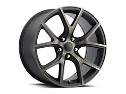 Trackhawk Replica Satin Black Machine Face with Bronze Clear Wheel; 20x10; 50mm Offset (99-04 Jeep Grand Cherokee WJ)