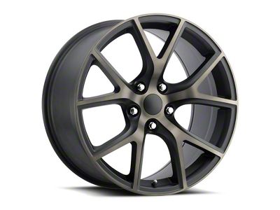 Trackhawk Replica Satin Black Machine Face with Bronze Clear Wheel; 20x10; 50mm Offset (99-04 Jeep Grand Cherokee WJ)