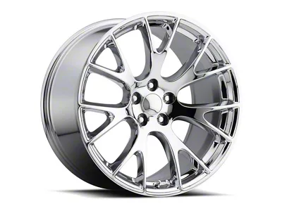 Hellcat Replica Chrome Wheel; 20x9; 30mm Offset (05-10 Jeep Grand Cherokee WK)