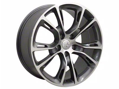 JP16 Gunmetal Machined Wheel; 20x8.5; 42mm Offset (05-10 Jeep Grand Cherokee WK)