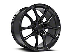 SRT Replica Satin Black Wheel; 20x9; 35mm Offset (05-10 Jeep Grand Cherokee WK, Excluding SRT8)