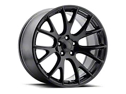 Hellcat Replica Gloss Black Wheel; 20x9; 30mm Offset (11-21 Jeep Grand Cherokee WK2)