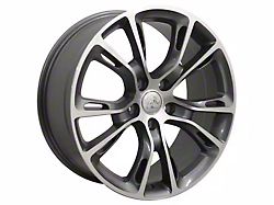 JP16 Gunmetal Machined Wheel; 20x8.5; 42mm Offset (11-21 Jeep Grand Cherokee WK2)
