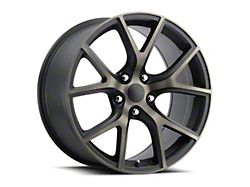 Trackhawk Replica Satin Black Machine Face with Bronze Clear Wheel; 20x10; 50mm Offset (11-21 Jeep Grand Cherokee WK2)