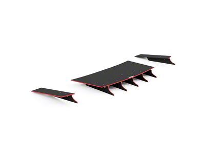 Zonari VR5 Rear Diffuser; Carbon Flash Metallic Vinyl (17-21 Jeep Grand Cherokee WK2 SRT, Trackhawk)