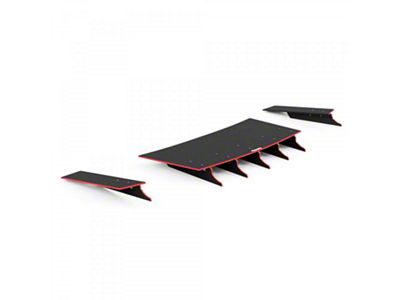 Zonari VR5 Rear Diffuser; Gloss Black Vinyl (17-21 Jeep Grand Cherokee WK2 SRT, Trackhawk)