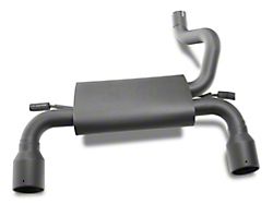 Jeep Licensed by RedRock Axle-Back Exhaust with Black Tips (18-26 2.0L or 3.6L Jeep Wrangler JL)