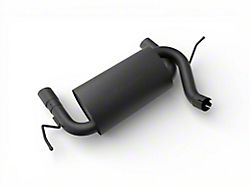 Jeep Licensed by RedRock Dual Outlet Axle-Back Exhaust with Black Tips (07-18 Jeep Wrangler JK)
