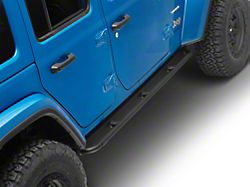 Jeep Licensed by RedRock Enhanced Rubi Rails; Textured Black (18-25 Jeep Wrangler JL 4-Door)