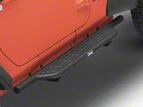 Jeep Licensed by RedRock Formed HD Running Boards with Jeep Logo (18-26 Jeep Wrangler JL 2-Door)