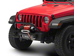 Jeep Licensed by RedRock HD Stubby Front Bumper with Backlight LED Jeep Logo (18-26 Jeep Wrangler JL)