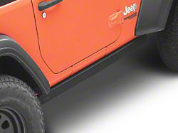 Jeep Licensed by RedRock Rubi Rails; Textured Black (18-25 Jeep Wrangler JL 2-Door)