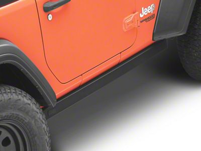 Jeep Licensed by RedRock Rubi Rails; Textured Black (18-25 Jeep Wrangler JL 2-Door)