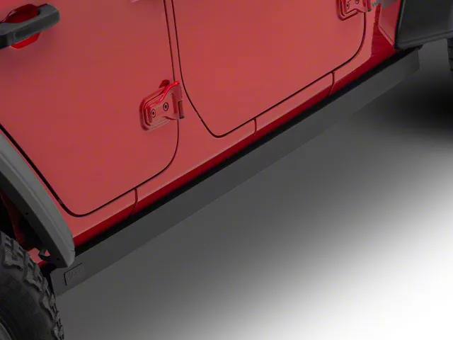 Jeep Licensed by RedRock Jeep Wrangler Rubi Rails; Textured Black ...