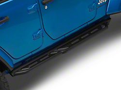 Jeep Licensed by RedRock TC3 HD Rocker Side Step Bars with Jeep Logo (18-26 Jeep Wrangler JL 4-Door)