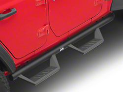 Jeep Licensed by RedRock Tubular Drop Side Step Bars (18-25 Jeep Wrangler JL 4-Door)