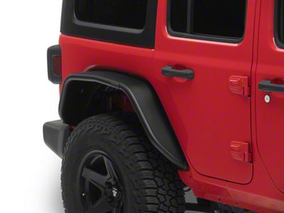 Jeep Licensed by RedRock Tubular Fender Flares; Rear (18-25 Jeep Wrangler JL)