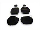 Jeep Licensed by TruShield Custom Fit Neoprene Rear Seat Covers with Jeep Logo; Black (18-26 Jeep Wrangler JL 4-Door, Excluding 4xe)