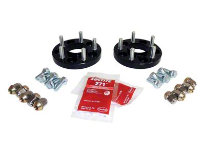 0.75-Inch Wheel Spacers; Black (15-23 Jeep Renegade BU)
