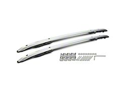 Aluminum and Nylon Roof Rack Side Rails; Silver (15-23 Jeep Renegade BU w/ Factory Roof Rails)