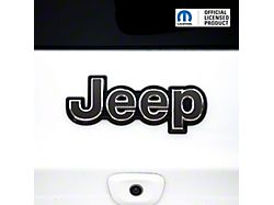 JEEP Emblem Overlay Decals; Matte Black (15-23 Jeep Renegade BU)