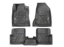 Front and Rear Floor Liners; Black (15-21 Jeep Renegade BU)
