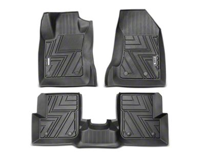 Front and Rear Floor Liners; Black (15-21 Jeep Renegade BU)