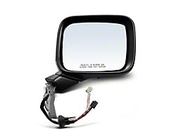 Powered Heated Manual Folding Mirror with Turn Signal; Textured Black; Passenger Side (15-18 Jeep Renegade BU w/ Temperature Sensor)