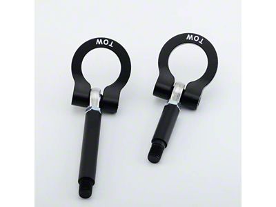 Premium Tow Hook with Black D-Ring; Front and Rear (15-23 Jeep Renegade BU)