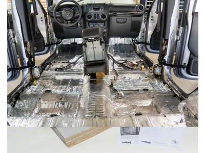 Hushmat Sound Deadening and Insulation Kit; Floor Pan (15-23 Jeep Renegade BU)