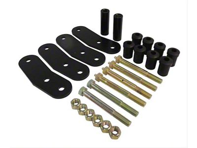 1-1/2-Inch Heavy Duty Rear Shackle Lift Kit (76-86 Jeep CJ5 & CJ7)