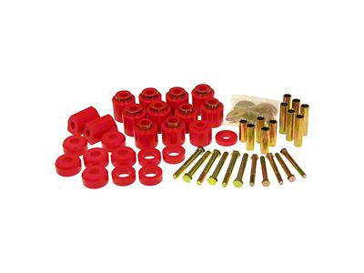 1-Inch Body Mount Lift; Red (87-95 Jeep Wrangler YJ)