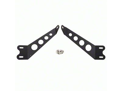 10-Inch Straight Light Bar Hood Mounting Brackets (07-18 Jeep Wrangler JK)