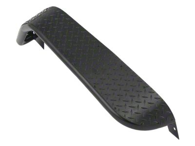 12-1/2-Inch Wide Diamond Tread Front Tube Fender Flares; Black (07-18 Jeep Wrangler JK)