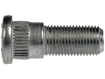 1/2-20 Serrated Wheel Stud; 0.618-Inch Knurl; 1-15/32-Inch Length (87-02 Jeep Wrangler YJ & TJ)