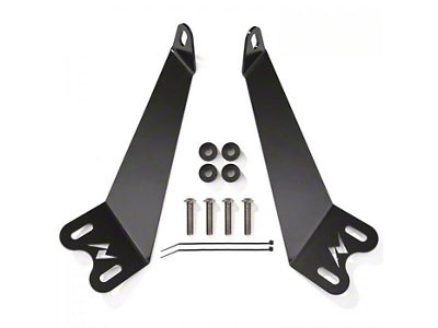 12-Inch LED Light Bar Hood Mounting Brackets (07-18 Jeep Wrangler JK)