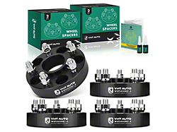 1.25-Inch 5-Lug Wheel Spacers; Black; Set of Four (87-06 Jeep Wrangler YJ & TJ)