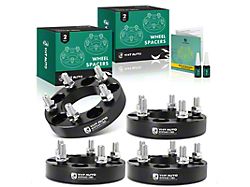 1.50-Inch 5-Lug Wheel Spacers; Black; Set of Four (87-06 Jeep Wrangler YJ & TJ)