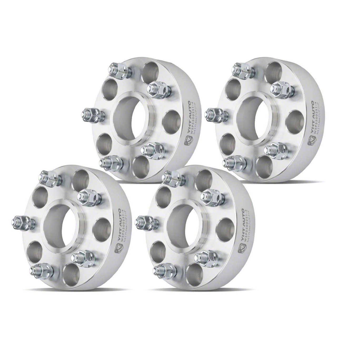 KYX 1.5” Hubcentric Wheel Spacers – 5x5 Bolt Pattern, 1/2x20 Studs – For Jeep Wrangler JK (4 Pack, 5-Year Warranty)