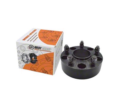 1.50-Inch Billet Wheel Spacer; Black (18-25 Jeep Wrangler JL)