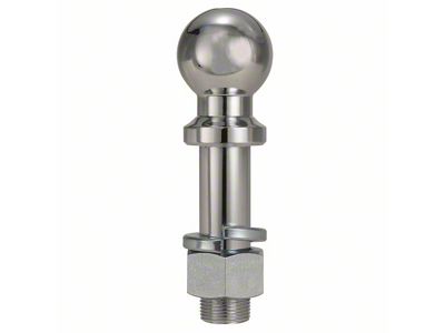 2-5/16-Inch Single Tow Ball for RAZOR Aluminum Adjustable HD Hitches; Chrome Plated Steel