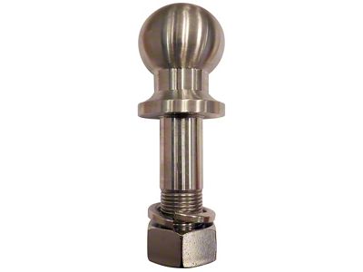 2-5/16-Inch Single Tow Ball for RAZOR RP and XTR Aluminum Hitches; Stainless Steel