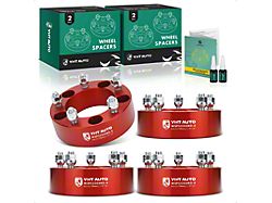 2-Inch 5-Lug Wheel Spacers; Red; Set of Four (76-86 Jeep CJ7)