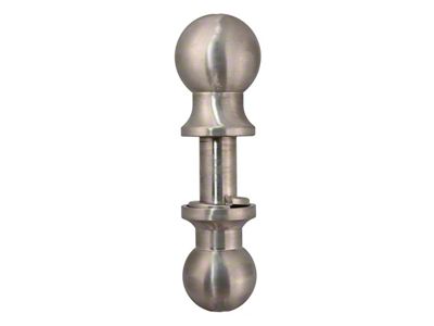 2-Inch Female and 2-5/16-Inch Male Stainless Double Tow Ball for Aluminum RAZOR