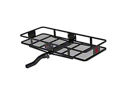 2-Inch Receiver Hitch Basket-Style Cargo Carrier; Folding Shank; 60-Inch x 24-Inch (Universal; Some Adaptation May Be Required)