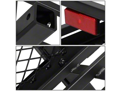 2-Inch Receiver Hitch Cargo Carrier; 59x24x13.75-Inch; Black (Universal; Some Adaptation May Be Required)
