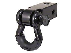 2-Inch Receiver Hitch D-Ring; 3/4-Inch Diameter; Black
